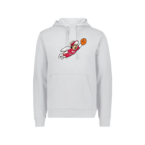777 Mens LS Fleece Hoodie - White