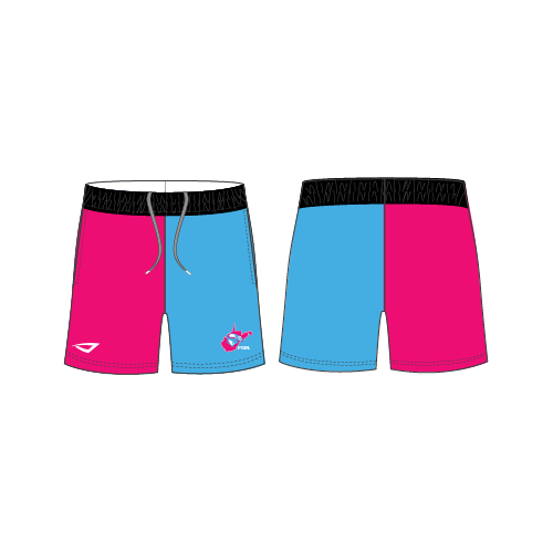 PYBA Womens Dynasty Short - Columbia/Pink