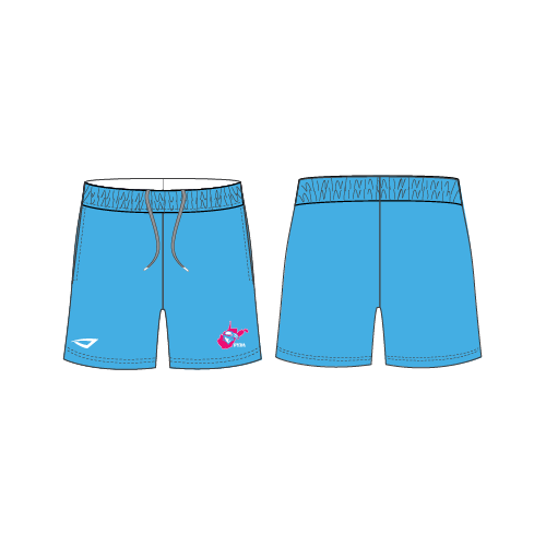 PYBA Womens Dynasty Short - Columbia