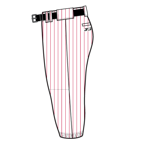 Rise Sublimated Knicker - White/Red Pin