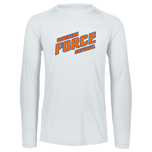 Southern Force Mens LS Dri Fit - White