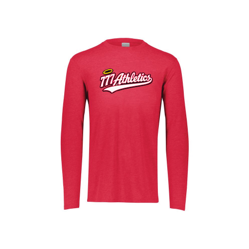 777 Womens LS Tri Blend - Red