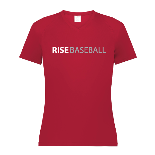 Rise Womens SS Dri Fit - Red
