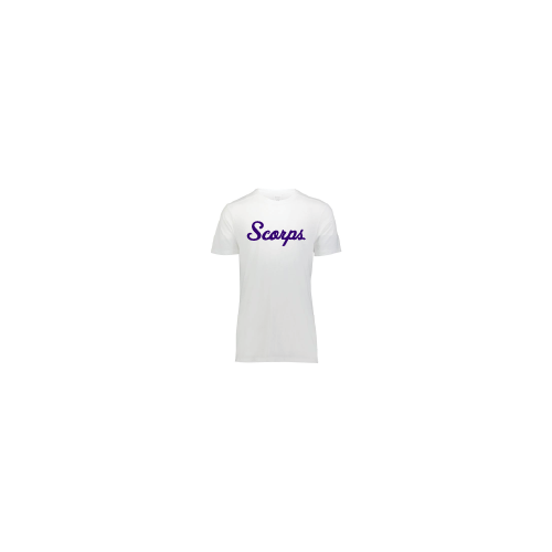 Womens Tri Blend - Script - White